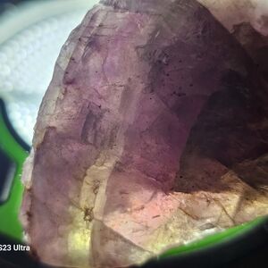 Natural Purple and Yellow Gemstone